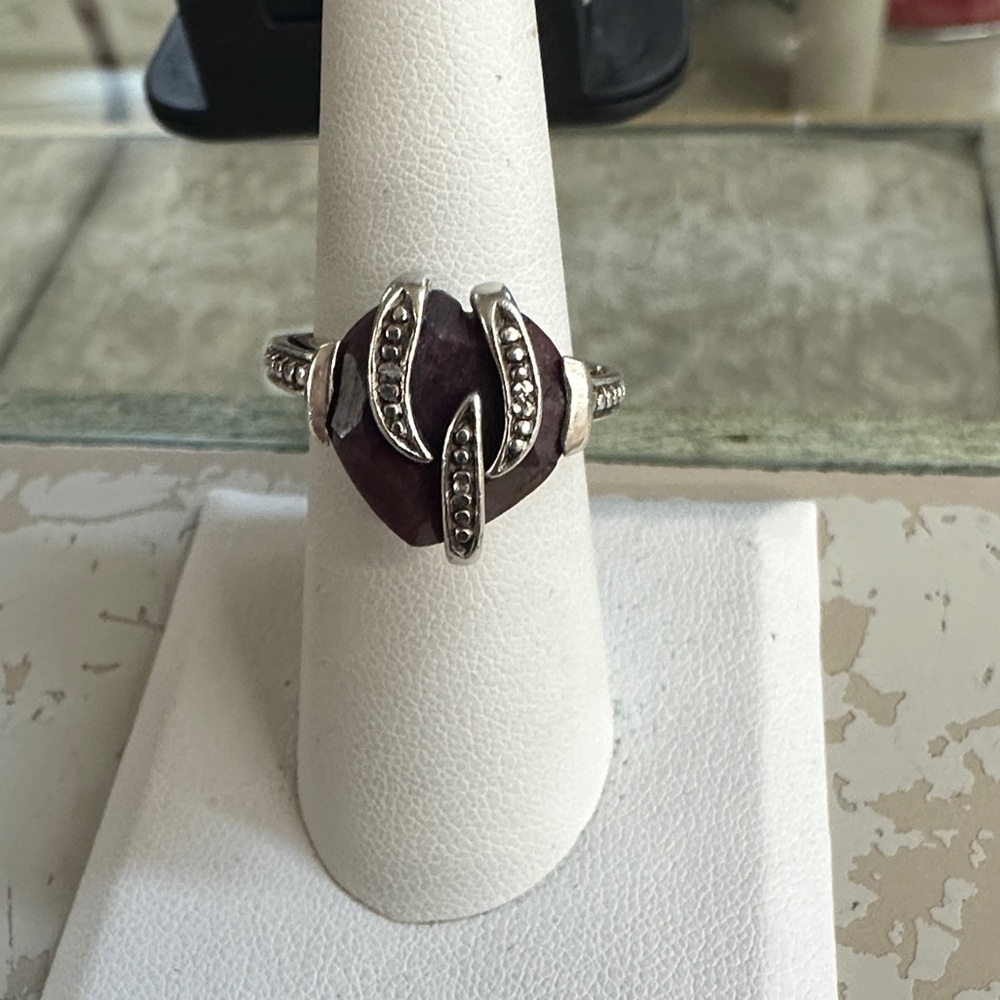 498317 - Silver And Natural Ruby - image 1